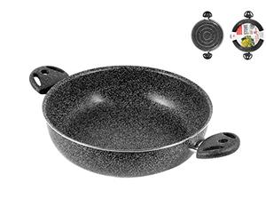 Home 2-Handle Saucepan with Stone Non-stick Coating , Charcoal colour, 20 cm