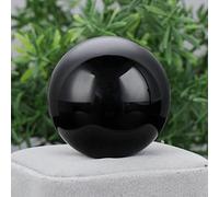 Home 30mm/40mm/50mm New Collectables Natural Gemstone Reiki Black Obsidian Quartz Stone Large Sphere Crystal Ball (Size : 40mm)