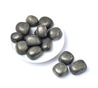 Home 50g Natural Crystal Rolling Stone 27 Color Gravel Specimen Square Polished Stone Reiki for Aquarium Fish Tank Home Decor (Color : Pyrite, Size : 50g-60g)
