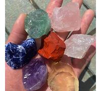 Home 7 Colors Set Natural Quartz Reiki Crystals Seven Stone Yoga Home Decoration Jewelry Gift