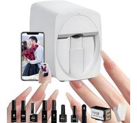 Home Accessories,3d Nail Printer Machine Support Wifi/Diy,Upgrade Digital Mobile Nail Art Printer-Portable Nail Painting Machine 10s Done,Nails Polish Printer M