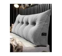 Home Accessories,Coussin de soutien triangulaire pour tête de lit, grand coussin de lecture avec poche latérale, soutien lombaire pour chambre à couch