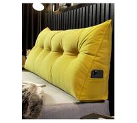 Home Accessories,Coussin de soutien triangulaire pour tête de lit, grand coussin de lecture avec poche latérale, soutien lombaire pour chambre à couch