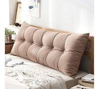 Home Accessories,Grand coussin rectangulaire pour tête de lit, coussin de soutien long pour la lecture, coussin lombaire parfait pour lit de jour et l