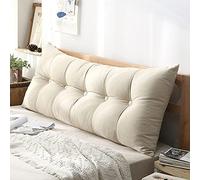 Home Accessories,Grand coussin rectangulaire pour tête de lit, coussin de soutien long pour la lecture, coussin lombaire parfait pour lit de jour et l