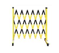 Home Accessories,Retractable Metal Gate 3.5M with Wheels Heavy-Duty Foldable Security Door for Construction Vehicle Entry Warehouse Use (Black 32