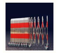 Home Accessories,Retractable Stainless Steel Barricade with Wheels 1.3x4m - Perfect for Schools Offices Factories and Events - Durable Portable S