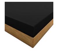 HOME ACE Black Extra Deep Easy Iron Super King Size Fitted Sheets Poly Cotton Deep Super King Size Bed Sheet Fitted, 16”/40CM Super King Size Fitted Sheet, Polycotton Fitted Bed Sheets