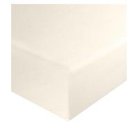 HOME ACE Cream Small Double Fitted Sheet Small Double 4FT 122CM x 190CM, 10"/25CM Deep Small Double Bed Sheets Fitted, Easy Care 4FT Fitted Sheets Small Double Sheet Poly Cotton 3/4 Fitted Sheet