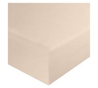 HOME ACE Double Fitted Sheet, 137CM x 190CM, 10"/25CM Deep, Polycotton, Queen, Black, Cream, Duck Egg, Fuchsia, Grey, Latte, Lilac, Mid Blue, Navy, Pink, Plum, Red, Royal Blue, Silver, Teal, White