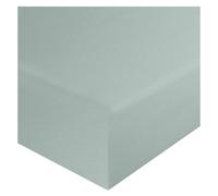 HOME ACE Double Fitted Sheet, 137CM x 190CM, 10" Deep, Polycotton, Double, Duck Egg, Black, Cream, Fuchsia, Grey, Latte, Lilac, Mid Blue, Navy, Pink, Plum, Red, Royal Blue, Silver, Teal, White