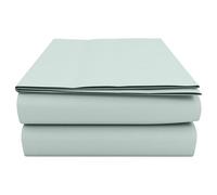 HOME ACE Duck Egg Flat Sheets Double 225CM x 254CM, Poly Cotton Flat Sheet Double Bed Flat Sheet