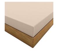 HOME ACE Latte Easy Iron Percale 4FT Small Double Fitted Sheet Small Double Sheets Polycotton Fitted Sheet caught, 100% Poly Cotton 4FT Fitted Bed Sheets, Small Double Bed Sheets