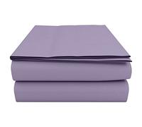 HOME ACE Lilac Double Flat Sheet, 225CM x 254CM, Polycotton
