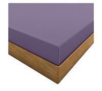 HOME ACE Lilac Single Fitted Sheet - 76CM x 190CM - Poly Cotton Shorty - Suitable for Island, Bunk, Caravan Beds