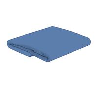 HOME ACE Mid Blue Easy Iron Percale Super King Bed Flat Sheet, Superking Size Bed Cotton Flat Sheet 100% Poly Cotton Top Sheets Superking Bedding, Polycotton Super King Size Bed Sheet