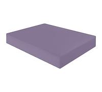 HOME ACE Non Iron Percale 4FT Small Double Fitted Sheet Lilac, 180 Thread Count 100% Poly Cotton 4FT Fitted Bed Sheets Small Double, Polycotton Fitted Sheet Small Double Bed Cotton Sheets