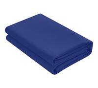 HOME ACE Non Iron Percale Flat Bed Sheet Double Bed Royal Blue, 180 Thread Count 100% Poly Cotton Top Sheets Double Bedding, Polycotton Royal Blue Double Bed Sheet, Double Bed Cotton Flat Sheet
