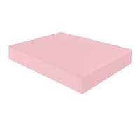 HOME ACE Pink Extra Deep Non Iron Small Double Fitted Sheets Polycotton Fitted Bed Sheets, Poly Cotton Deep 4FT Bed Sheet Fitted, 16”/40CM Small Double Fitted Sheet