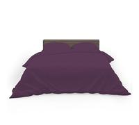 HOME ACE Plum Easy Care King Size Bed Duvet Cover 100% Poly Cotton Kingsize Duvet Set, Polycotton Duvet Cover Bedding King Size Beds Cotton Duvet Set