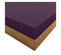 HOME ACE Plum Extra Deep Easy Iron Small Double Fitted Sheets Poly Cotton Deep 4FT Bed Sheet Fitted, 16”/40CM Small Double Fitted Sheet, Polycotton Fitted Bed Sheets