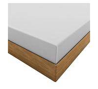 HOME ACE Silver Easy Iron Percale King Size Fitted Sheet, Kingsize Bed Cotton Fitted Sheets, 100% Poly Cotton Bed Sheets Polycotton easy care