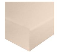 HOME ACE Single Bed Sheets Fitted, 92CM x 190CM, 10"/25CM Deep, Polycotton, Black, Cream, Duck Egg, Fuchsia, Grey, Latte, Lilac, Mid Blue, Navy, Pink, Plum, Red, Royal Blue, Silver, Teal, White