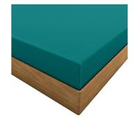 HOME ACE Teal Extra Deep Easy Iron Super King Size Fitted Sheets Poly Cotton Deep Super King Size Bed Sheet Fitted, 16”/40CM Super King Size Fitted Sheet, Polycotton Fitted Bed Sheets