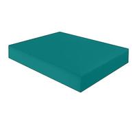 HOME ACE Teal Extra Deep Non Iron Small Double Fitted Sheets Polycotton Fitted Bed Sheets, Poly Cotton Deep 4FT Bed Sheet Fitted, 16”/40CM Small Double Fitted Sheet