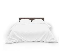 HOME ACE White Easy Care Super King Size Bed Duvet Cover 100% Poly Cotton Super Kingsize Duvet Set, Polycotton Duvet Cover Bedding Super King Size Beds Cotton Duvet Set