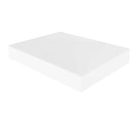 HOME ACE White Extra Deep Non Iron Double Fitted Sheets Polycotton Fitted Bed Sheets, Poly Cotton Deep Double Bed Sheet Fitted, 16”/40CM Double Fitted Sheet