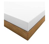 HOME ACE White Small Single Fitted Sheet 2ft 6 Fitted Sheets - Easy Iron Island Bed Fitted Sheet - Bunk Bed Sheets Caravan Sheets 76CM x 190CM - Poly Cotton Shorty Fitted Sheet Caravan Bed Sheets