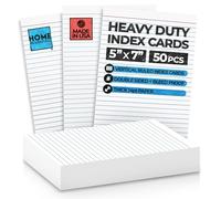 Home Advantage Vertically Ruled White Mini Index Cards, Note Cards (5x7)