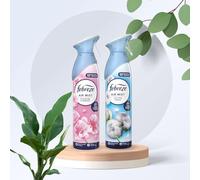 Home Air Freshener Spray Bundle | Air Mist Blossom & Breeze 185ml and Air Mist Cotton Fresh 185ml - 370ml Total Pack of 2 | 100% Natural Propellant, Fight Odours and Freshens by Sinta Gifts