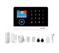 Home Alarm System, House Alarms Security System with Phone Alert, WIFI Door Alarm, Door Sensor/Motion Sensor/APP Remote Control, Compatible with Alexa Google Home