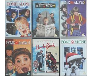 HOME ALONE 1-6 Complete Collection / HOME ALONE 1 + 2 + 3 + 4 / UNCLE BUCK with MACAULAY CULKIN / BONE ALONE = ULTIMATE 6x DVD UK SET