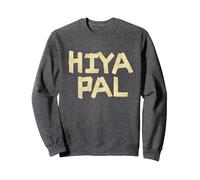 Home Alone 2 Sticky Bandits Masking Tape Quote Hiya Pal Sweatshirt, Adult Unisex, Dark Heather Grey, Medium