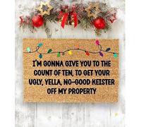 Home Alone Christmas Funny Winter Front Porch Decoration 24x16 Inch Bathroom Kitchen Doormat