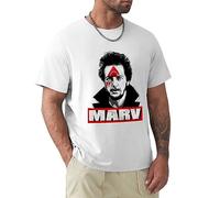 Home Alone Marv Iron Hit Booby Trap T-Shirt Graphic Top Printed Shirt Short-Sleeve Tee Mens T-Shirt White XL