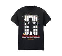 Home Alone Men's Window Christmas T-Shirt in Black | Size: 2XL Home Alone Black 2XL