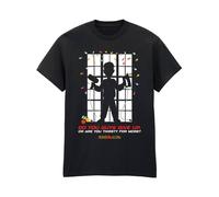 Home Alone Men's Window Christmas T-Shirt in Black | Size: Small Home Alone Black S