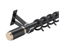 Home Aluminum Alloy Door Curtain Rod, Curtain Rod, 28mm Diameter Round Roman Rod, Rust-resistant For Eyelet Blackout Curtains(270cm(106.3in))