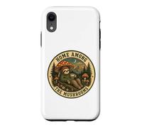Home Among The Mushrooms Sloth Cottagecore Nature Case for iPhone XR