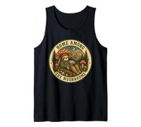 Home Among The Mushrooms Sloth Cottagecore Nature Tank Top