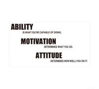 Home and Gym Wall Decor with Motivational Quote Vinyl Wall Sticker for Bedroom and Living Room