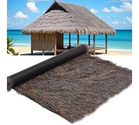 Home Artificial Thatch Roof Roll Waterproof,Fire-Resistant Synthetic Thatch Roofing Straw for Tiki Bar,Terrace,Garden,Hawaiian Party Decoration(1 * 20m(3.2 * 65.6ft))