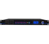 Home Audio Equalizer, Stereo Equalizer Real Time Frequency Level Display, Forward and Reverse Time Switch & 8＋2-Way Power Output, Real-Time Frequency Level Display for DJ Stations