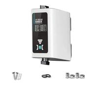 Home Automatic Water Pressure Booster Pump Hot and Cold Water Shower Booster Pump, High Pressure Intelligent Hot Water Circulator with Adapter for Sprinklers Shower Kitchen Garden