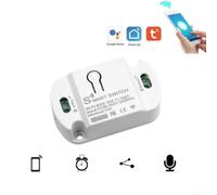 Home Automation 10A WiFi Switch with Timer, Works Seamlessly with For Tuya & For Smart Life Apps, Remote Control for Devices