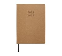 Home B5 Day To Page Tan Leather Diary